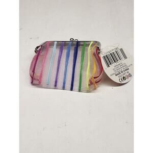 Miniature Rainbow Mesh Snap Purse Coin Purse Doll Size